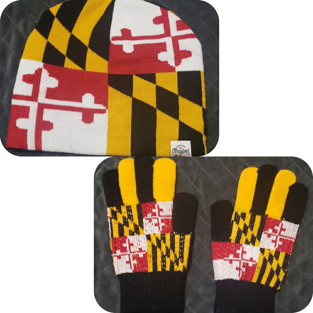 Maryland Knit Hat & Gloves Set